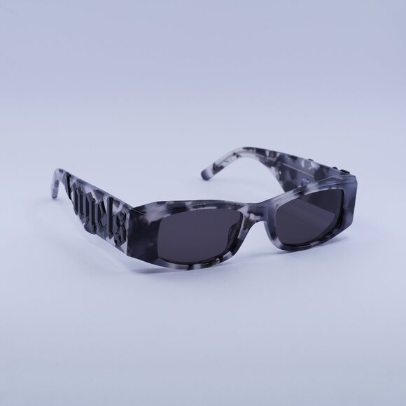 Palm Angels PERI007 ANGEL 1307 Sunglasses Havana Rectangle Frame, Grey Lenses - Picture 1 of 11